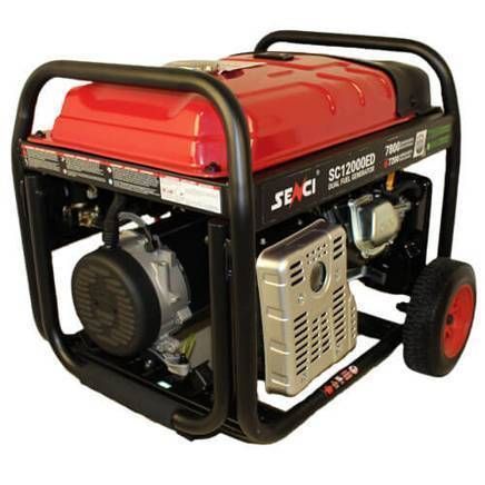 Генератор SC12000ED двопаливний (газ, бензин) на колесах Senci SC12000ED  фото