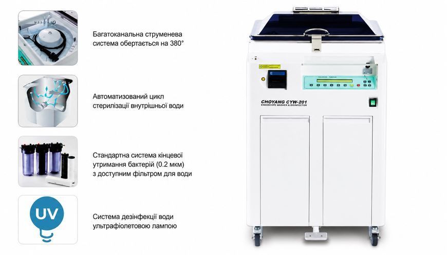 Автоматична машина для мийки та дезінфекції гнучких ендоскопів CYW 501  456652 фото