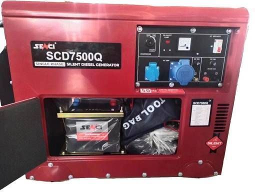 Дизельний SCD 7500Q генератор SENCI max 5.5 кВт у шумозахисному кожусі SCD 7500Q фото