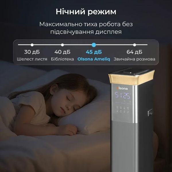 Мощный увлажнитель воздуха Ameliq белый для больших помещений. Ультразвуковой увлажнитель воздуха с теплой и холодной парой 4308489 фото