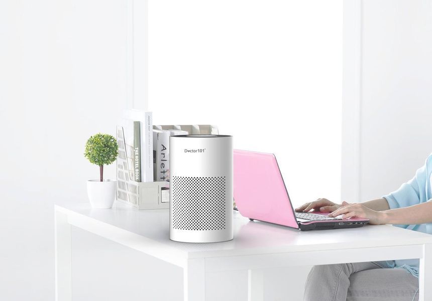 Компактний 2-в-1 очисник повітря + іонізатор Montego з HEPA-фільтром з USB 129398 фото