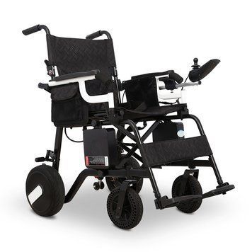Легка складана електрична коляска для інвалідів MIRID D6030 (Батарея ємність 10 Аг) 28 фото