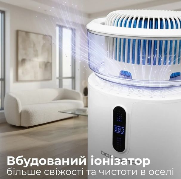 Багатофункціональний очищувач повітря 4-в-1 Doctor-101 Kadros зі зволожувачем повітря, УФ лампою та іонізаторо Kadros фото